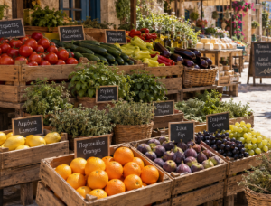 Cretan market image